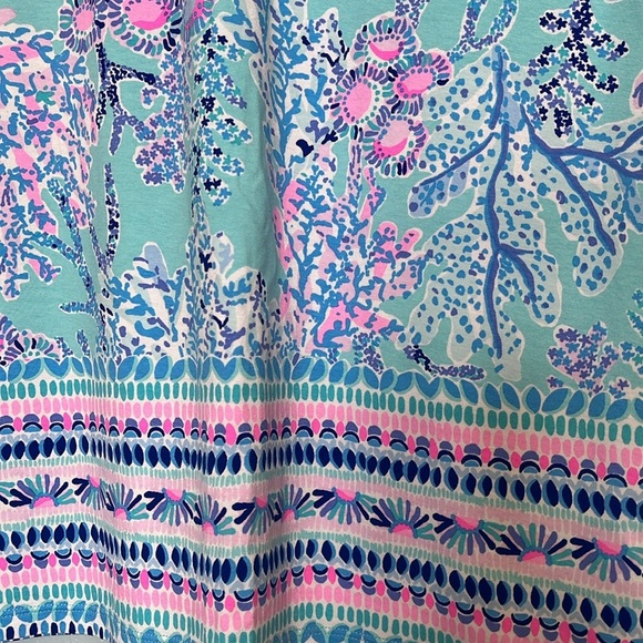 Lily Pulitzer Sophiletta UPF 50 Blue Ibiza Now You Sea Me Short Sleeve Dress - Picture 5 of 9